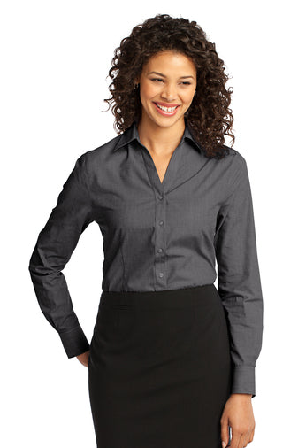 Port Authority® Ladies Crosshatch Easy Care Shirt